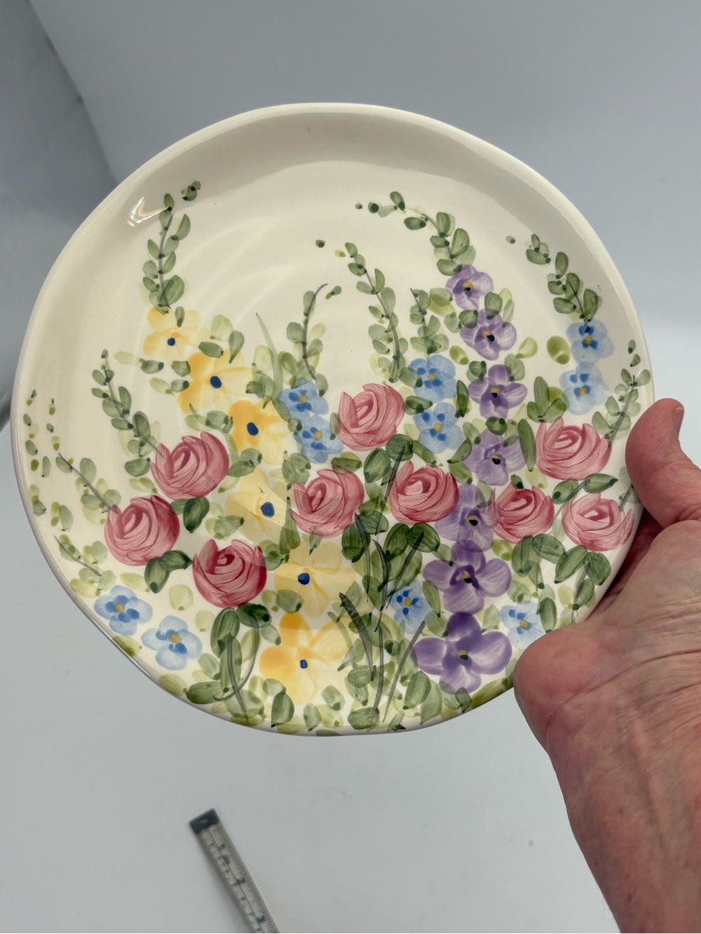 English Garden Decorative Plate - Colorful Flowers